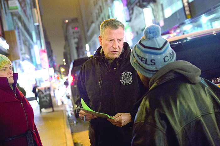 De Blasio Lashes out  at Borough Homeless Shelter Protesters