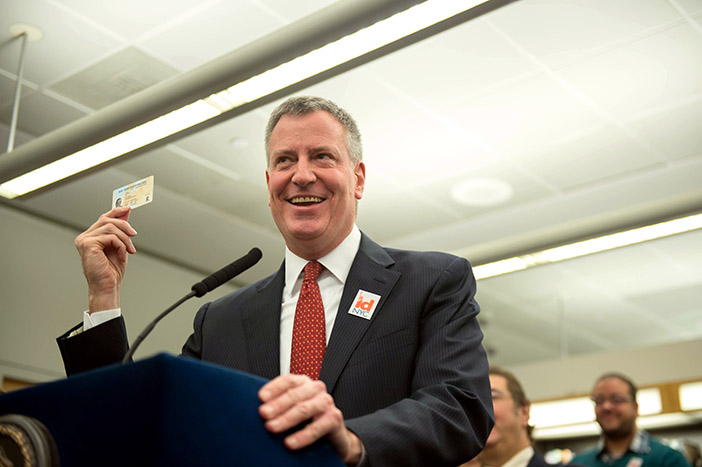 Defiant de Blasio Says City won’t Retain IDNYC  Cardholders’ Personal Background Info