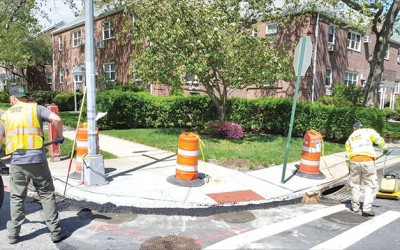 DOT Improves Lindenwood Pedestrian Ramps