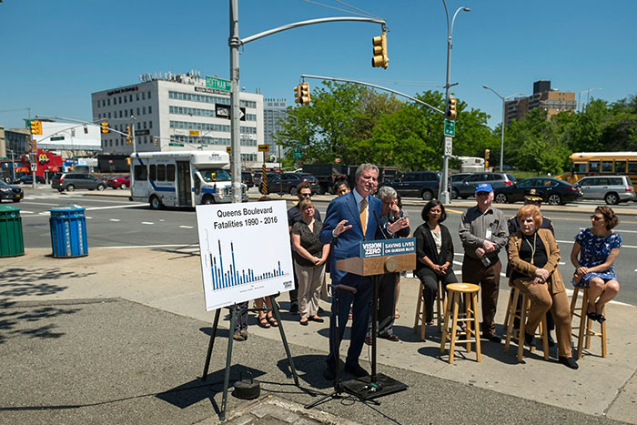 ‘Boulevard of Death’  has Seen Zero Fatalities Since 2014: Mayor; Next phase of Queens Boulevard redesign moves forward