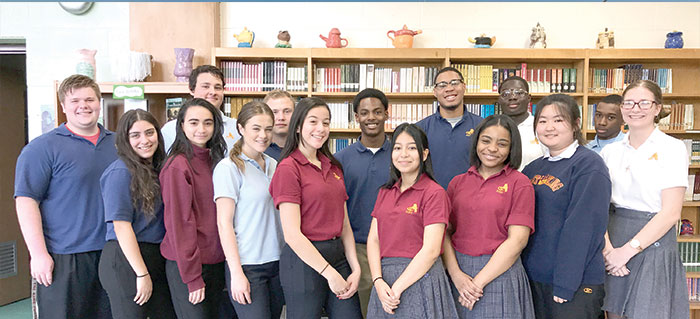 Christ the King HS Honors April Students of the Month