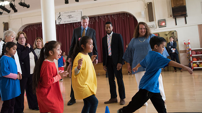 City Announces  Universal Physical Education Initiative