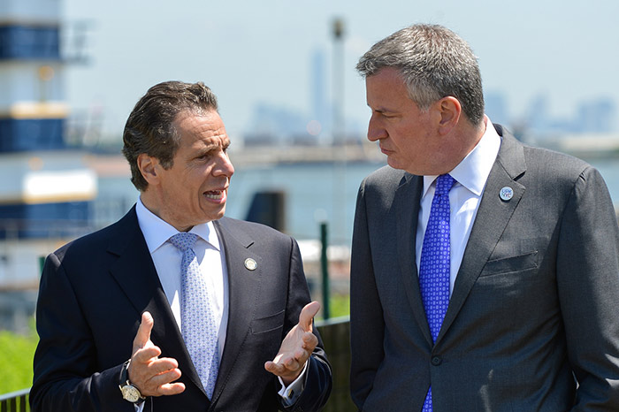 Cuomo and de Blasio Rip Each  Other over Rikers Island
