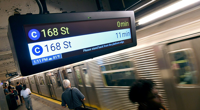Countdown Clocks  Go Live on the M and W Subway Lines