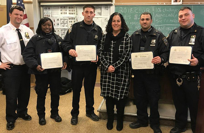 Area Officers  Honored for Bravery