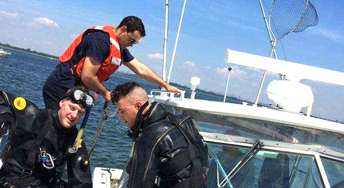 Elite NYPD Units Rescue Injured Boaters off  Jamaica Bay