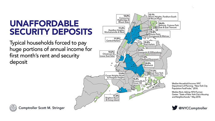 High Cost of Security Deposits Burden Working New Yorkers and Fuel Affordable Housing Crisis: Stringer