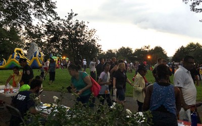 Cop-Community Partnership Shines at Rain-Shortened National Night Out Against Crime
