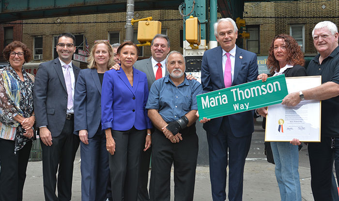 Woodhaven Wonder Woman Maria Thomson Honored at Street Co-Naming Ceremony
