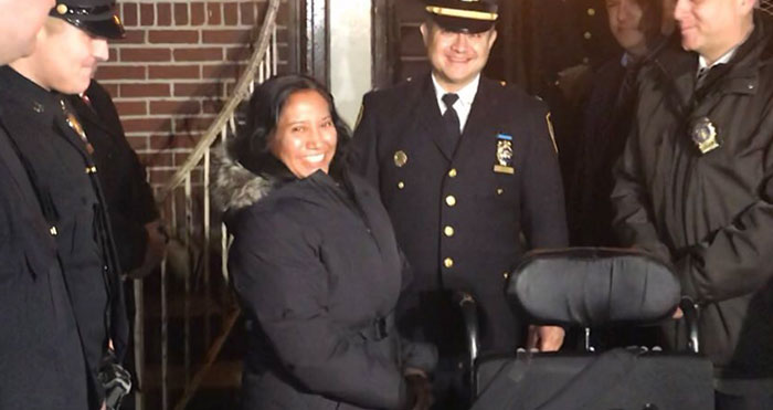 Cops Return Stolen  Wheelchair to  Jackson Heights Woman