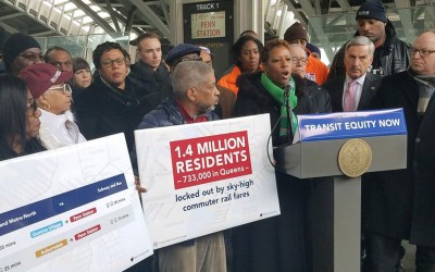 Borough Rally Calls for Metro-North, LIRR Fares to be lowered to the Price of a MetroCard Swipe