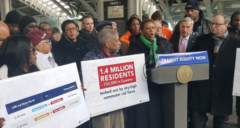 Borough Rally Calls for Metro-North, LIRR Fares to be lowered to the Price of a MetroCard Swipe