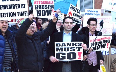 Ulrich Calls for Banks to Quit at Rally outside  DHS Commissioner’s Brooklyn Home
