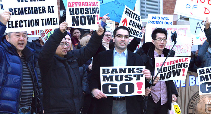 Ulrich Calls for Banks to Quit at Rally outside  DHS Commissioner’s Brooklyn Home