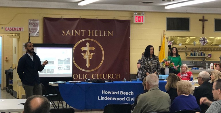 DOT Presents Bike Lane Proposals to  Skeptical Howard Beach Community