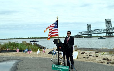 Ulrich Hosts Commemorative Ceremony  in Rockaway 100 Years after First Transatlantic Flight