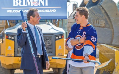 Isles, Pols Break Ground on Belmont