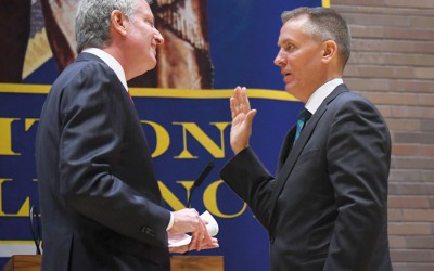 Shea Sworn in  as New Top Cop