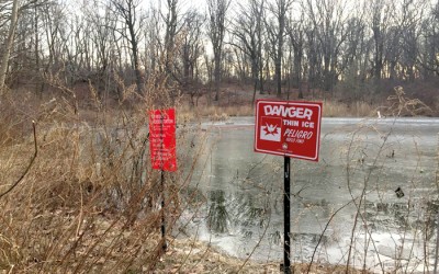 Boys Rescued  in Pond Plunge