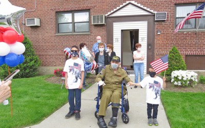House Call for a Hero: Howard Beach Honors  WWII Vet with Memorial Day Salute