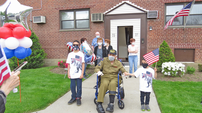 House Call for a Hero: Howard Beach Honors  WWII Vet with Memorial Day Salute