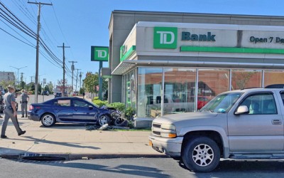 Driver Sends Car Careening into  Howard Beach TD Bank Branch
