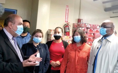 Meng Helps Deliver Food to Flushing Pantry