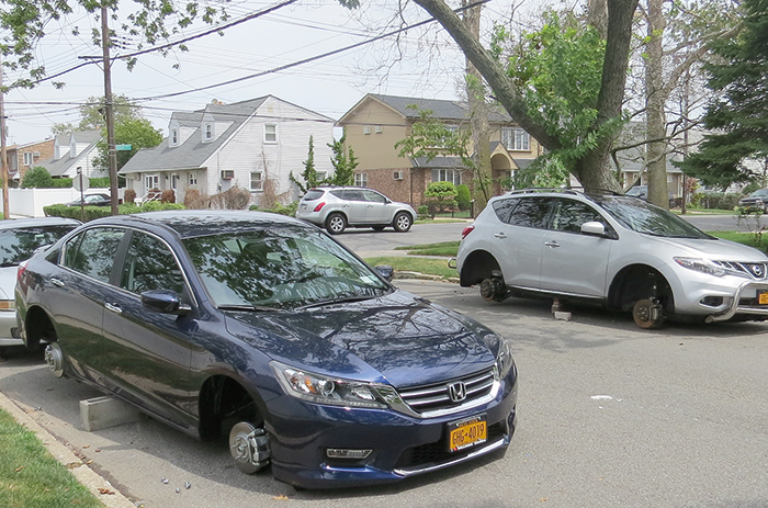 Street Crew Busted for Stealing Tires and Rims from Cars in more than a Dozen Queens Communities