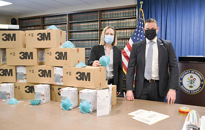 Queens DA Seizes 1.7M pieces of PPE Equipment from LIC Warehouse