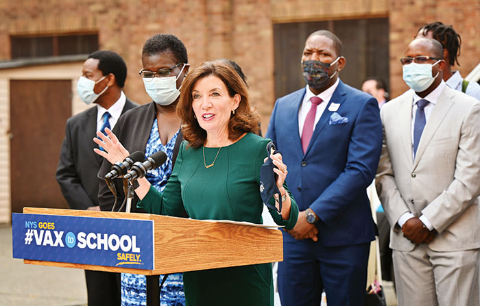 Hochul Touts #VaxtoSchool Campaign