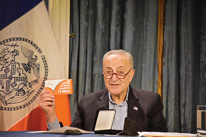 Schumer Calls for 100 Testing Sites in NYC