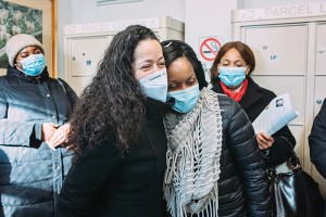 Photos Courtesy of NY City Council
Councilwomen Alexis Aviles (l. to r.), Selvena Brooks Powers