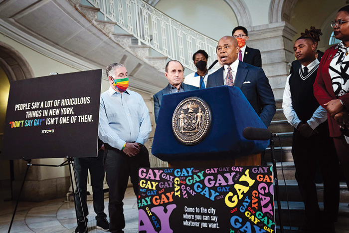 Adams Announces Campaign of Digital Billboards in Florida Denouncing ‘Don’t Say Gay’ Law