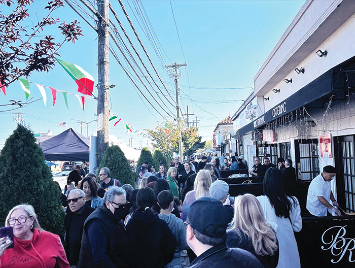 Photo Courtesy of Councilwoman Ariola Hundreds attended Sunday’s festivities on Cross Bay Boulevard.