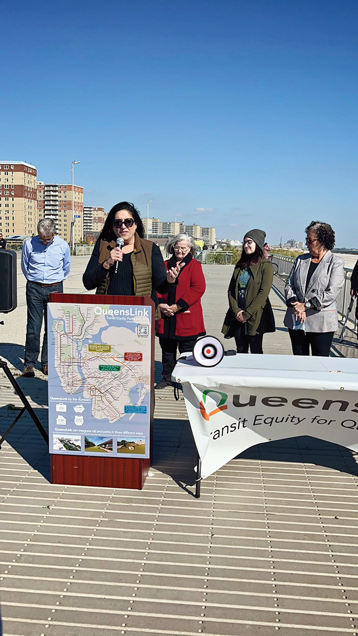 Photo Courtesy of Councilwoman Ariola City Councilwoman Joann Ariola (R-Ozone Park) said she attended Sunday’s rally “to continue my support for better transportation for District 32 and beyond.”