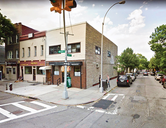 Photo Courtesy of Google After the collision, cops found Serrano and his vehicle approximately two miles from the scene of the crash, partially parked on the curb and partially in the middle of the crosswalk at Maspeth Avenue and 61st Street.