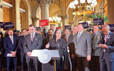 Hundreds Rally in Albany for FDNY Pension Bill