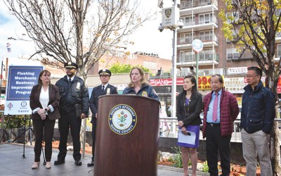 DA Katz, NYPD Announce Program to Help Flushing Merchants