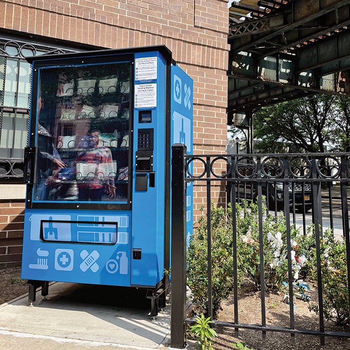 Health Department Launches City’s First Public Health Vending Machine