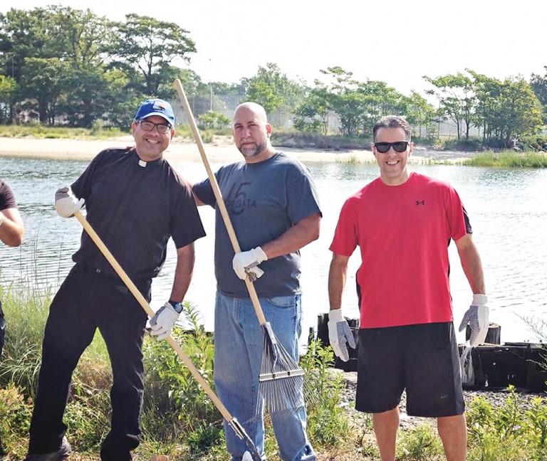 Men’s Prayer Group Takes out Trash