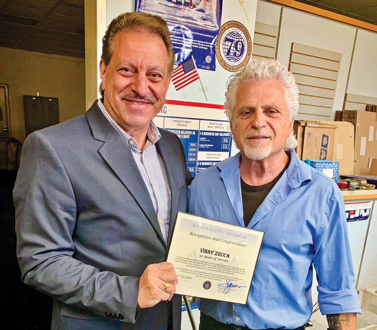 Addabbo Honors Howard Beach Postal Worker