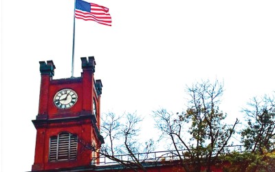 Addabbo Brings Entities Together to Repair Ozone Park Clocktower Flag