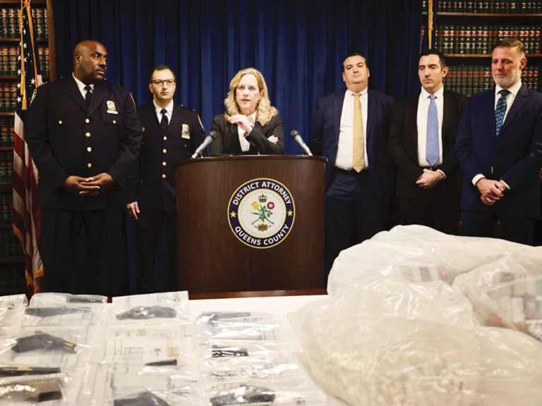 Millions in Drugs and Guns Seized from Abandoned Bellerose Home