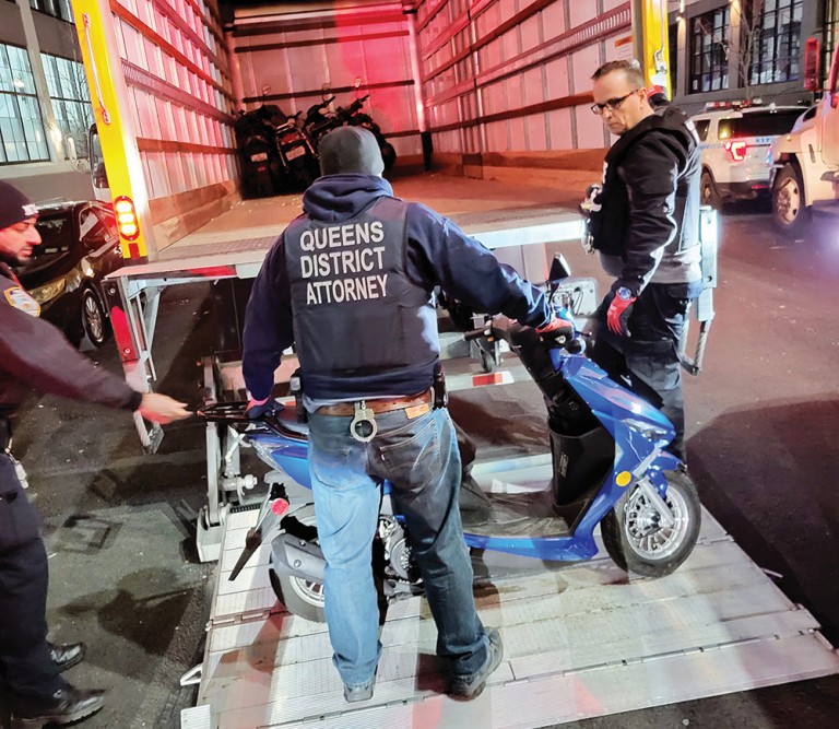 More Illegal Scooters Seized by DA’s Office and NYPD