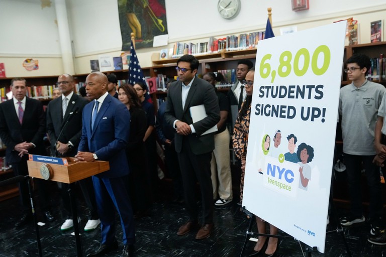 Adams Celebrates Early Success of ‘NYC Teenspace,’ Free Tele-Mental Health Service for City Teens