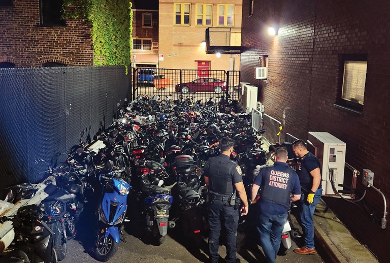 Nearly 100 Illegal Scooters Seized