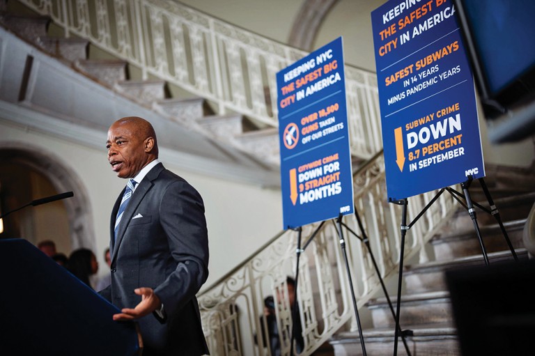 Adams Touts City Crime Numbers