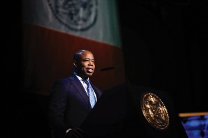 Photo Courtesy of Michael Appleton/Mayoral Photography Office Mayor Adams delivered his fourth State of the City address on Thursday in Harlem.