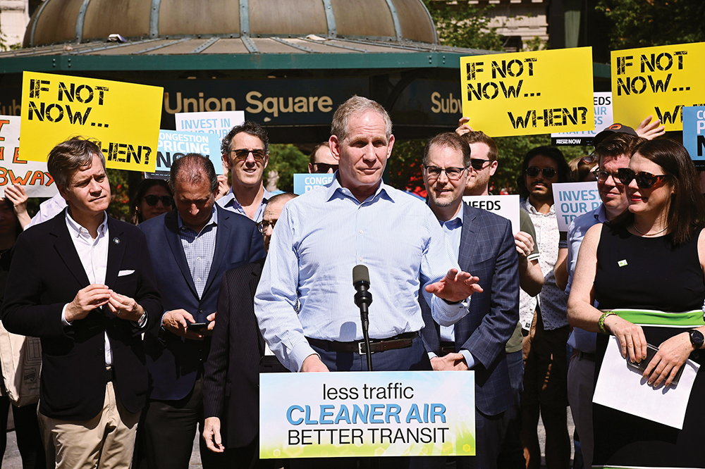 Photo Courtesy of Marc Hermann/MTA MTA Chairman and CEO Janno Lieber has insisted that congestion pricing yielded positive results.