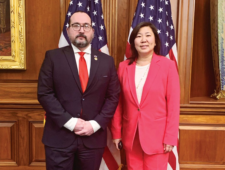 Pol Brings Fired Woodside Army Vet to President’s Address to Congress